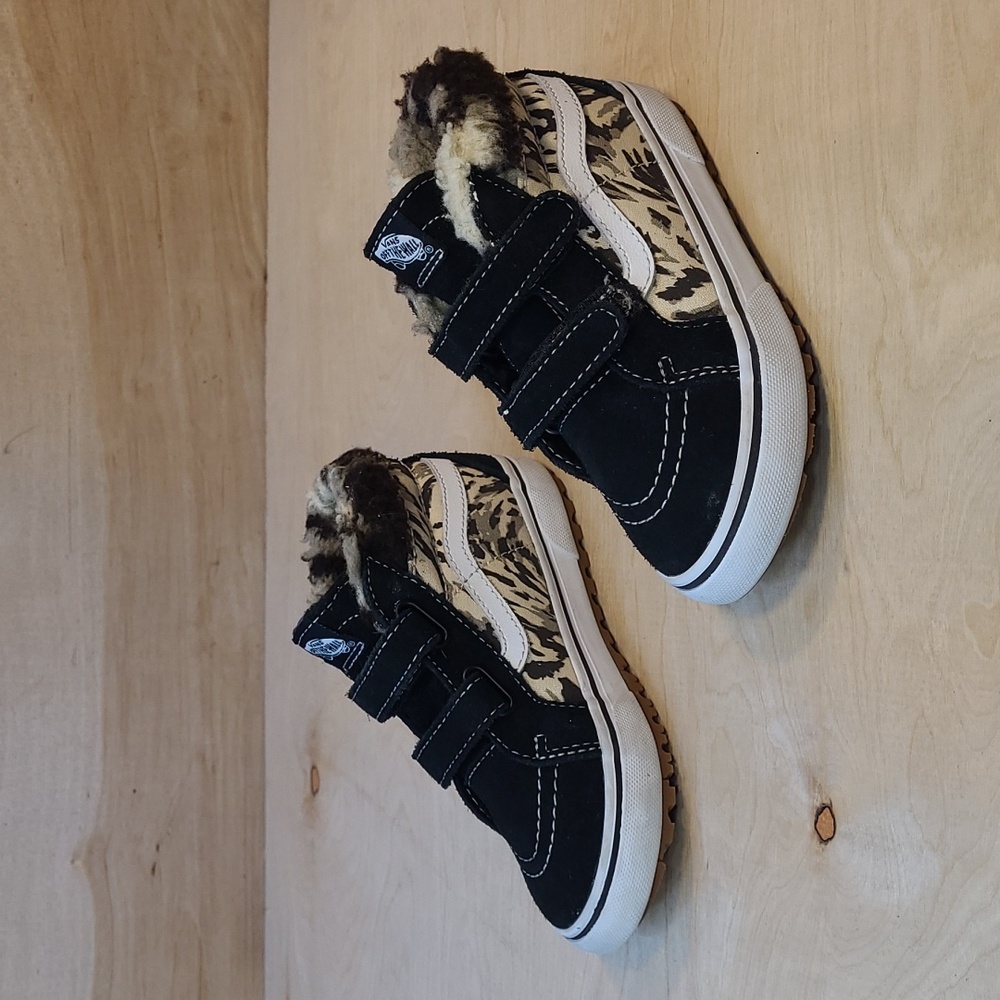 Vans Toddler Sk8-Mid Reissue V MTE-1 Fur Lined Black Shoes Size 10C - Picture 5 of 12